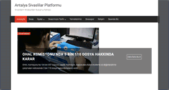 Desktop Screenshot of antalyasivaslilarplatformu.com
